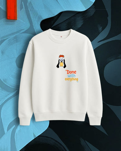 Done with Everything - Classic Minimal Dog Sweatshirt