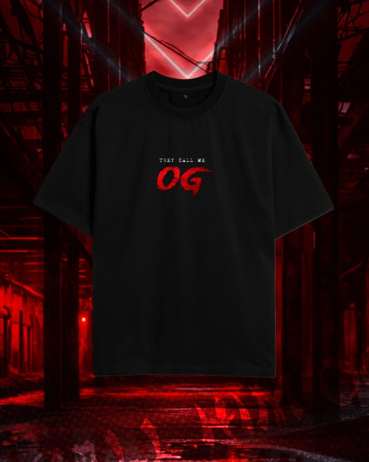 OG Power Star Black Oversized Tee