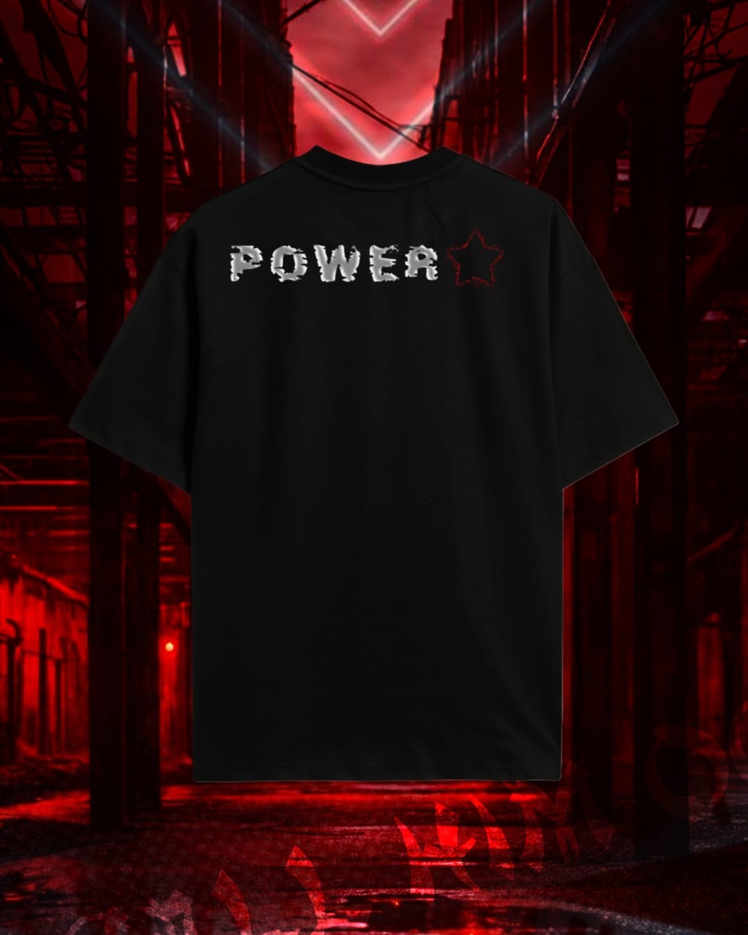 OG Power Star Black Oversized Tee